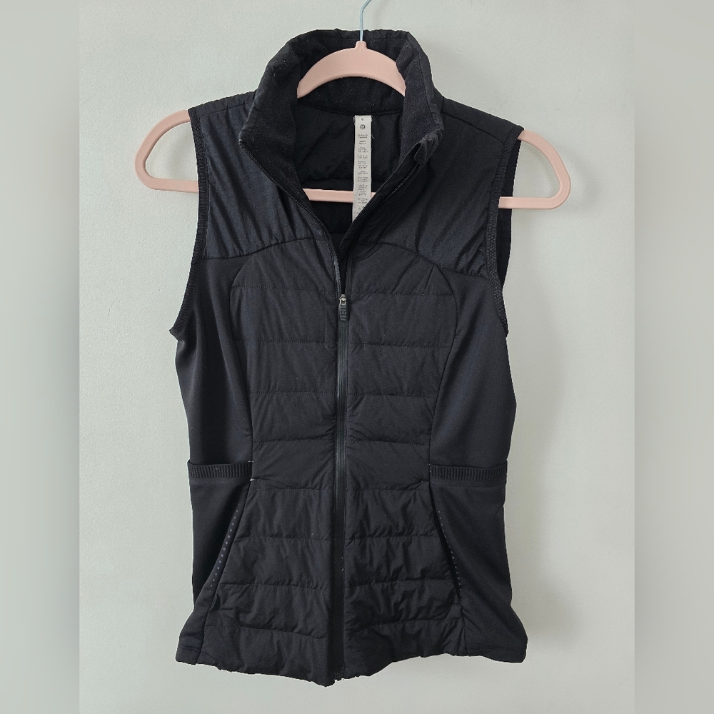 Lululemon Athletica Black Quilted Vest Size 6